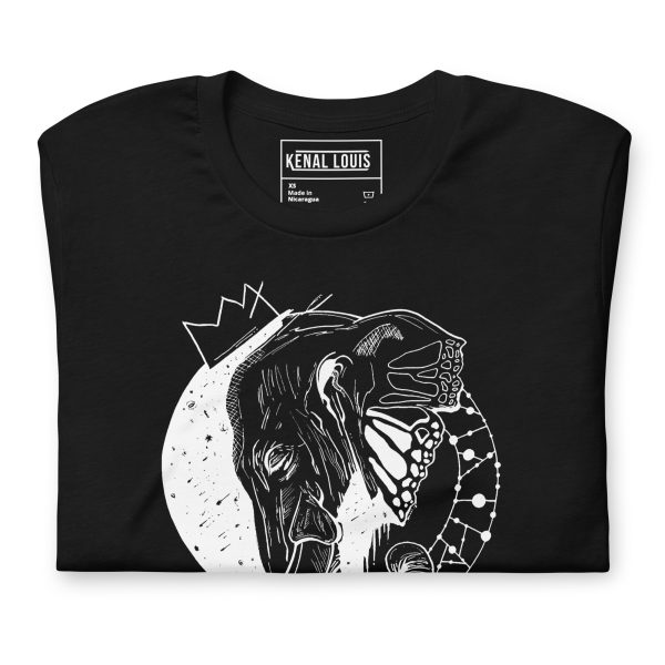 Powerful Elephant T-Shirt "Royal Elephant" Elephant Tees (White Line Art Edition) - Image 3