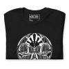 Unique Butterfly T-Shirt "Sunrise Abstract Butterfly" Graphic Tee (White Line Art Edition) - Image 3