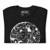 Cartoon Faces T-shirt "Many Faces" Whimsical Faces Graphic Tee (White Line Art Edition) - Image 7