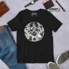 Creative Skull T-shirt "Skull Circle of Humanity" Skull Graphic Tees (White Line Art Edition)