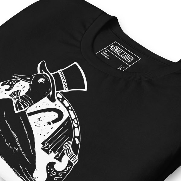 Unique Duck T-Shirt "Sharp As A Duck" Graphic T-shirt (White Line Art Edition) - Image 2