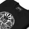 Unique Butterfly T-Shirt "Sunrise Abstract Butterfly" Graphic Tee (White Line Art Edition) - Image 2