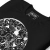 Cartoon Faces T-shirt "Many Faces" Whimsical Faces Graphic Tee (White Line Art Edition) - Image 2