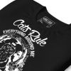 Beautiful Cats Rule Everything Around Me T-shirt - Cat Graphic Tee (White Line Art Edition) - Image 5