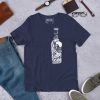 Unique Bottle T-Shirt "Fashion in A Bottle" Abstract Shirt (White Line Art Edition) - Image 5