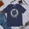 Unique Circle T-Shirt "Crown Drip Royalty" Abstract Circle Shirt (White Line Art Edition) - Image 7