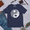 Beautiful Yin Yang T-shirt "Abstract Yin Yang" Graphic Tee (White Line Art Edition) - Image 6