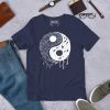 Beautiful Yin Yang T-shirt "Yin Yang Crystal and The Night Sky" Graphic Tee (White Line Art Edition) - Image 6