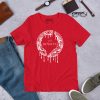 Unique Circle T-Shirt "Crown Drip Royalty" Abstract Circle Shirt (White Line Art Edition) - Image 8