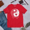 Beautiful Yin Yang T-shirt "Yin Yang Crystal and The Night Sky" Graphic Tee (White Line Art Edition) - Image 7