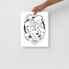 7 Wise Kings and 7 Stones black culture art print on matte museum-quality paper