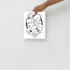 Black culture art print of 7 Wise Kings and 7 Stones on matte museum-quality paper