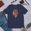 Gay pride t-shirt featuring a colorful pride awareness heart design on soft cotton fabric