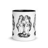 Gemini mug featuring hand-drawn twins design, 11 oz zodiac coffee cup for women