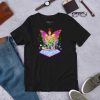 Lesbian pride t-shirt in lightweight cotton with Pride Fairy design for everyday casual wear