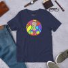 Lightweight cotton pride t-shirt for an everyday, laid-back look, shown from an alternate angle