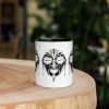 Afrocentric Coffee Mugs "African Mask 2" Custom Art Mug - Image 2