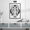 Creative Pen Drawing African Mask Art Print "African Mask No. 1" - Image 5