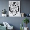 Creative Pen Drawing African Mask Art Print "African Mask No. 1" - Image 4