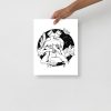 Romantic Art Print: Galactic Passionate Lovers | Pen and Ink Artwork - Image 2