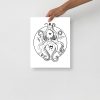 Creative Octopus Artwork “Crown Octopus" Sea Life Drawing - Image 2