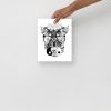 Creative Owl Artwork “Wise Owl and Ageless Skull" Owl Drawing - Image 3