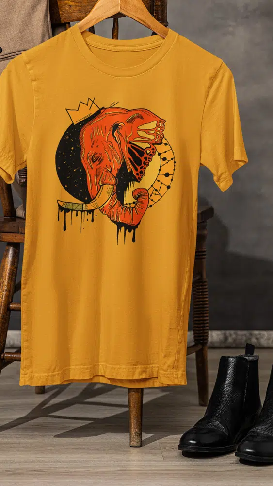 Black and Orange T-shirt e