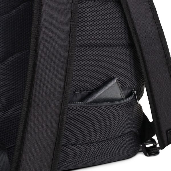Orange and Black African Mask Backpack | No. 2 African Mask School Bag | Tribal Backpack - Image 7
