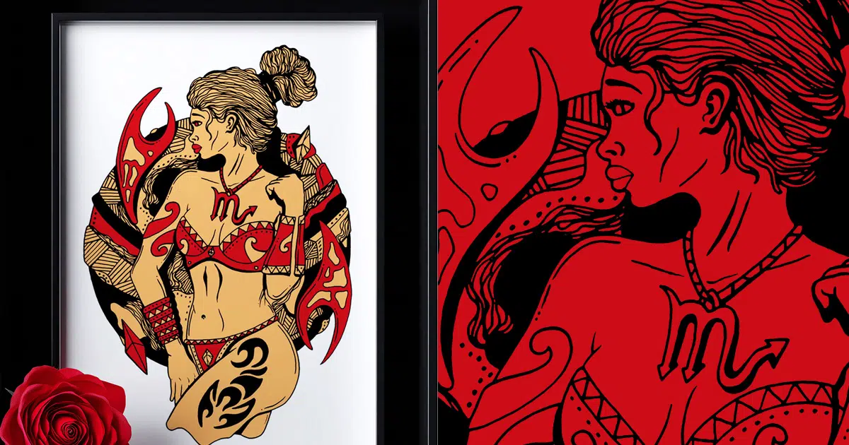Red Scorpio Art Prints