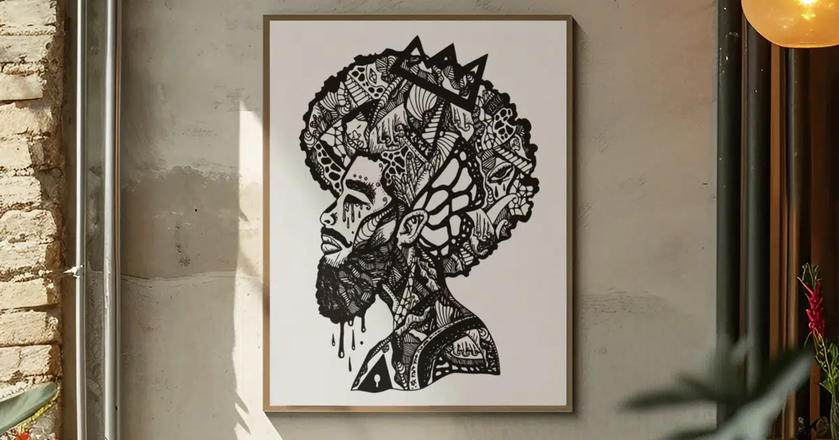 Stunning Natural Hair Art for Black Men