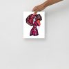 Sunset afrocentric wall art print Beautiful Mind on matte museum-quality paper