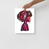 Beautiful Mind afrocentric wall art print on matte museum-quality paper in a styled room