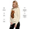Crew neck anatomical heart sweatshirt with ribbed cuffs and soft fleece interior for fall.