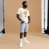Black is Beautiful Beautiful Mind Afrocentric t-shirt with gold lettering on cotton tee