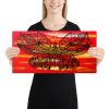 Butterfly Abstract Painting "Max the Butterfly" Butterfly Line Art Canvas - Image 2