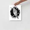 Hummingbird Wall Art “Gazing Hummingbird" Hummingbird Line Art Print - Image 2