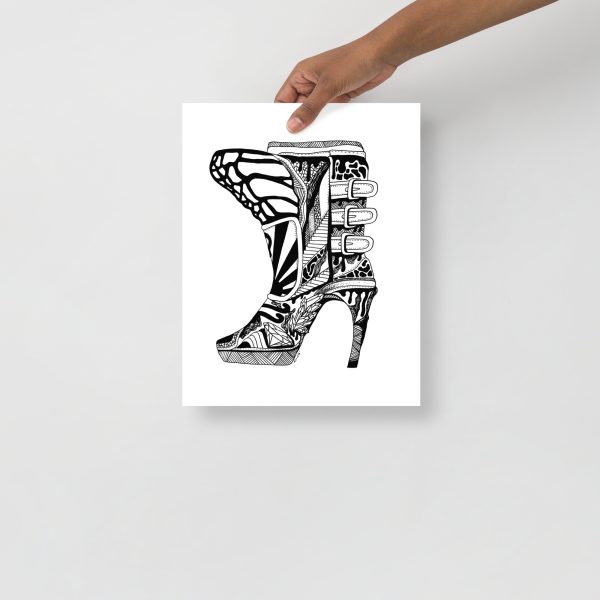 High Heels Boots Drawing "Stairway High Heel" High Heel Art - Image 2