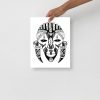 African Mask Drawing "Mask 99 of 100" African Masks Art - Image 2