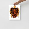 Orange Wall Art Print "Mystic Scorpio Zodiac" Orange Art - Image 2