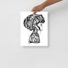 Afrocentric Art Print "Beautiful Mind" Afrocentric Wall Art - Image 2