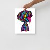 CMYK Pink Afrocentric Art Print "Beautiful Mind" Afrocentric Wall Art - Image 2