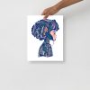 Pink Afrocentric Art Print "Beautiful Mind" Afrocentric Wall Art - Image 2