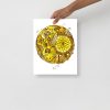 Yellow Skull Artwork "Skull and Dreamcatcher Circle" Skull Drawing - Image 2