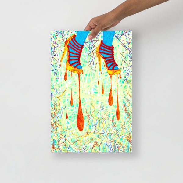 Heels Drawing “Sexy High Heels Abstraction” High Heel Art - Image 2