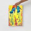 Heels Drawing “Dripping High Heels Abstraction” High Heel Art - Image 2