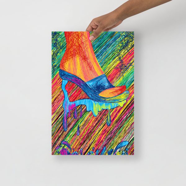 Heels Drawing “High Heels Abstraction” High Heel Art - Image 2