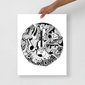 Music Artwork "Circle of Music" | Music Wall Art