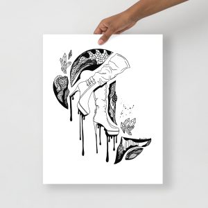 Heels Drawing "Goddess Heels No. 4" High Heel Art