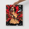 Royal Red Mom Art Drawing “Mother of Moon” Art for Mom