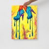 Heels Drawing “Dripping High Heels Abstraction” High Heel Art